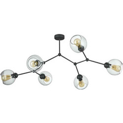 TK Lighting Fairy Κρεμαστό Φωτιστικό Οροφής Μπάλα Πολύφωτο E27 Μαύρο 86x108x55cm 2731