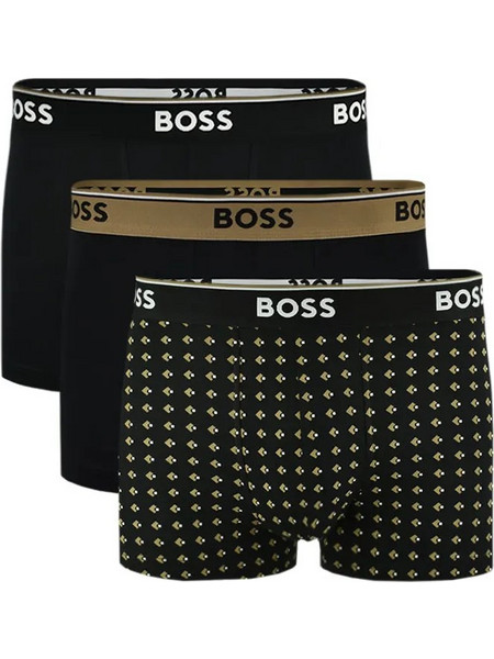 Hugo Boss Ανδρικά Μποξεράκια Σετ 3Pack Μαύρα 50554443-261