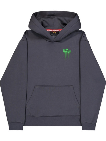Alpha Industries Ανδρικό Φούτερ με Κουκούλα & Τσέπες Ανθρακί 266336684