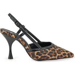 Exe Γόβες Slingback με Λεπτό Ψηλό Τακούνι Καφέ W47008345-8F3