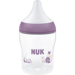 Nuk Perfect Match Πλαστικό Μπιμπερό με Θηλή Σιλικόνης κατά των Κολικών 0+ Μηνών Purple 150ml