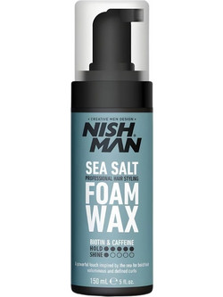 Nish Man Sea Salt Αφρός Μαλλιών για Λάμψη Δυνατό Κράτημα 150ml