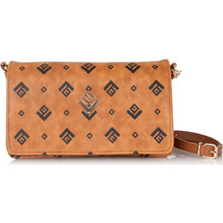 Lovely Handmade Signature Zoe Γυναικείο Τσαντάκι Χιαστί από Δερματίνη Ταμπά με Στενό Λουρί 17ZO-MSI-10