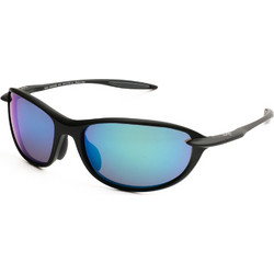 Maui Jim B339-02A Ανδρικά Γυαλιά Ηλίου Μάσκα Κοκάλινα Μαύρα με Μπλε Φακό