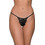Milena By Paris Γυναικείο Sexy String με Δαντέλα Μαύρο GB-001