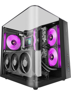 Mars Gaming MC-INFINIOLITE Black Gaming Midi Tower Κουτί Υπολογιστή με Πλαϊνό Παράθυρο