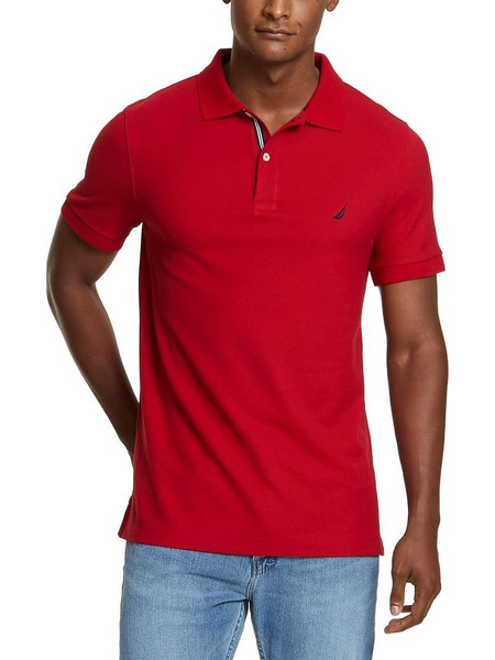 Nautica Ανδρική Μπλούζα Polo Κοντομάνικη Κόκκινη N1CR0110-802