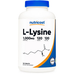 Nutricost L-Lysine 1000mg 120 Ταμπλέτες