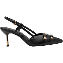 Tamaris Γόβες Slingback Δερμάτινες με Τακούνι Στιλέτο Μαύρες 1-29631-46-003