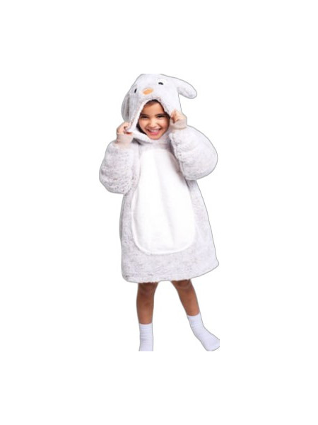 Cozy Noxxiez Παιδική Ρόμπα Fleece Χειμωνιάτικη Λιλά NX-CH301