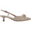 Tamaris Γόβες Slingback Δερμάτινες με Λεπτό Χαμηλό Τακούνι & Στρας Χρυσές 1-29512-46-289