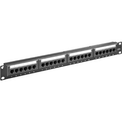 Goobay 93866 Ethernet Patch Panel Rack 1U 19" 24 Θυρών Cat.6 Unshielded UTP