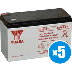 Yuasa NP7-12 Μπαταρία VRLA 12V 7Ah 5pcs