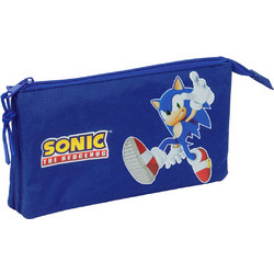 Safta Sonic Κασετίνα με 3 Θήκες Μπλε S4313735