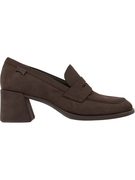 Camper Γόβες Suede με Χοντρό Χαμηλό Τακούνι Σοκολατί K201798-002