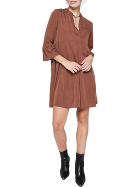 Vero Moda Mini Καθημερινό Φόρεμα Καφέ 10278662