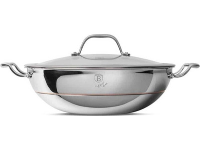 Berlinger Haus Eternal Collection Wok Ανοξείδωτο με Καπάκι 28cm BH-8813