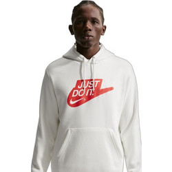 Nike Sportswear Club Ανδρικό Αθλητικό Φούτερ με Κουκούλα Λευκό IO9618-133