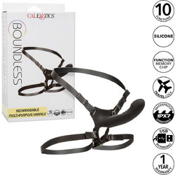CalExotics Boundless Harness Strap On με Dildo 16cm & Δόνηση Μαύρο