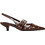 Corina Γόβες Slingback Δερμάτινες με Λεπτό Χαμηλό Τακούνι Καφέ M5772