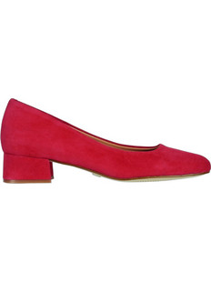 JB Martin Virginia Γόβες Suede με Χοντρό Χαμηλό Τακούνι Κόκκινες AHJ409-46