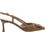 Mourtzi Γόβες Slingback Δερμάτινες με Λεπτό Ψηλό Τακούνι Καφέ 55-56121