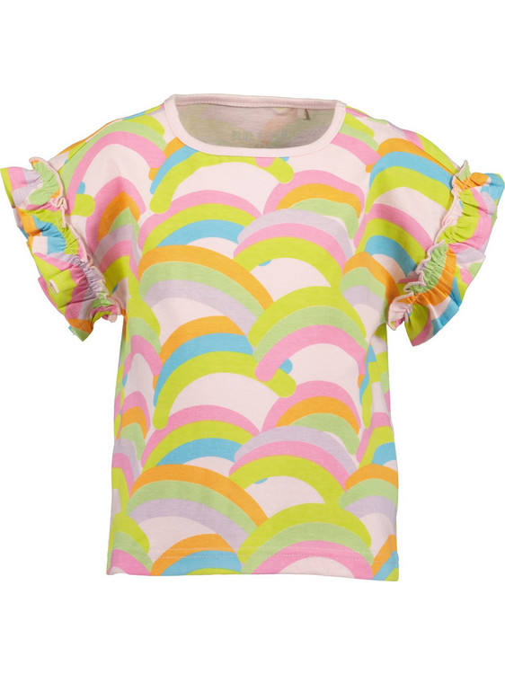 Blue Seven Παιδικό T-Shirt Κοντομάνικο Ροζ Lime 702386