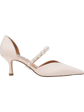 Steve Madden Γόβες Δερμάτινες με Λεπτό Χαμηλό Τακούνι Nude 11905221