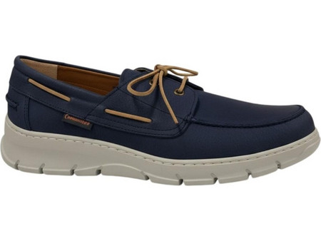 Commanchero Ανδρικά Μοκασίνια Boat Shoes Δερμάτινα Navy Μπλε 72464-227