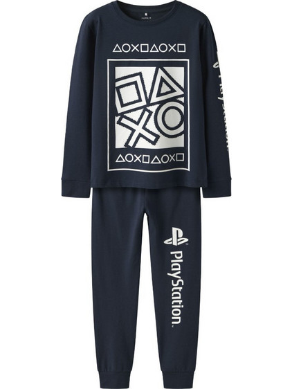 Name It Playstation Παιδική Πιτζάμα Βαμβακερή Χειμωνιάτικη Μαύρη 13249574