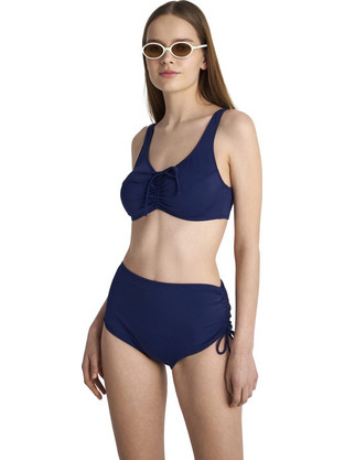 BLU4U Bikini Set Ψηλόμεσο Boxer Navy Μπλε 26357080
