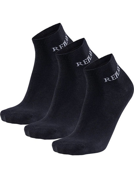 Replay Ανδρικές Κάλτσες Κοντές Μαύρες 3Pack C100629-001-N126