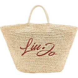 Liu Jo Πλεκτή Τσάντα Θαλάσσης Χειρός Μπεζ VA5219T6476-70613