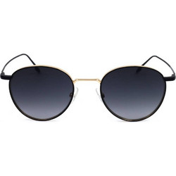 Safilo LINEA/T 09/S I46 Γυαλιά Ηλίου Οβάλ Μεταλλικά Χρυσά με Μαύρο Φακό