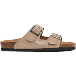 Pepe Jeans Γυναικεία Σανδάλια Suede Εκρού PLS80009-812