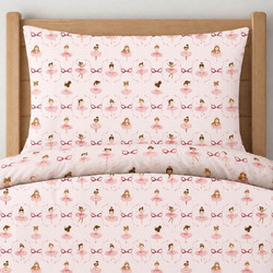 Astron Σετ Παιδικά Σεντόνια Μονά Βαμβακερά 170x260 Ballet Girl Pink 3τμχ