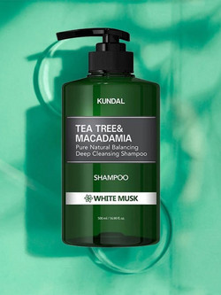 Kundal Tea Tree & Macadamia White Musk Σαμπουάν για Επανόρθωση 500ml