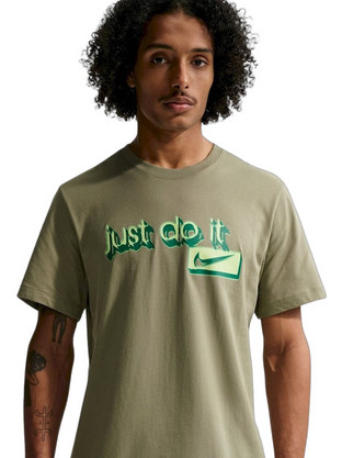 Nike Ανδρικό Αθλητικό T-Shirt Χακί IH1133-328