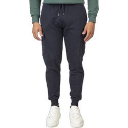 Double Ανδρικό Παντελόνι Φόρμας Fleece με Λάστιχο Ανθρακί 252-MPAN-6031
