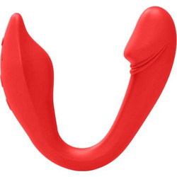 STD Flexi Vibrator Διπλός Δονητής 20cm Κόκκινος