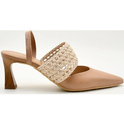 Hispanitas Γόβες Slingback Δερμάτινες με Χοντρό Χαμηλό Τακούνι Ταμπά HV264779-C002