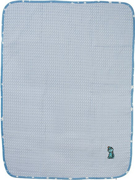 Dimcol Dinosaur 179 Κουβέρτα Κούνιας Πικέ 100x160 Γαλάζια