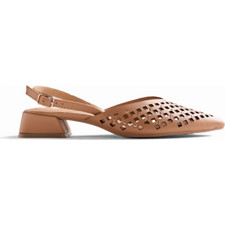 Gioseppo Γόβες Slingback Δερμάτινες με Χοντρό Χαμηλό Τακούνι Ταμπά 79015