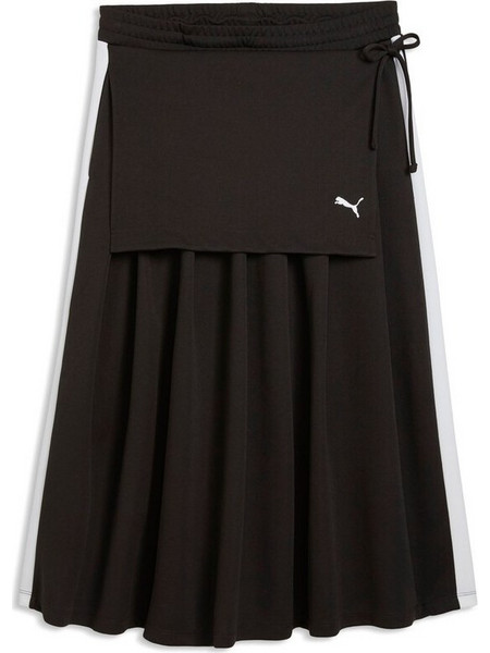 Puma Μίντι Φούστα Υφασμάτινη Μαύρη 634622-01