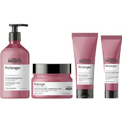 L'Oreal Serie Expert Pro Longer Σετ Θεραπείας Μαλλιών Σαμπουάν 500ml + Conditioner 200ml + Μάσκα 250ml + Θερμοπροστατευτικό 150ml