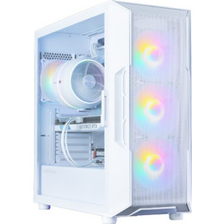 Zalman I3 Neo V2 White Gaming Midi Tower Κουτί Υπολογιστή RGB με Πλαϊνό Παράθυρο