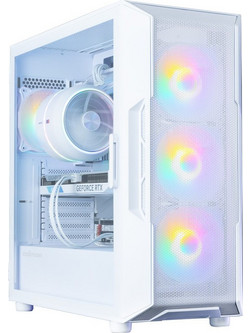 Zalman I3 Neo V2 White Gaming Midi Tower Κουτί Υπολογιστή RGB με Πλαϊνό Παράθυρο