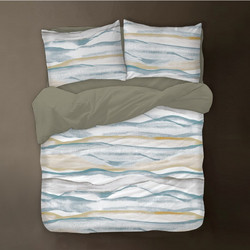 Isadore Lorraine Σετ Σεντόνια Υπέρδιπλα Βαμβακερά 240x260 Water Blue