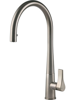 Gessi Proton 17153-149 Μπαταρία Κουζίνας Πάγκου Διπλής Παροχής Ανάμεικτη με Ντουζ Inox