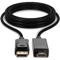 Lindy Καλώδιο DisplayPort to HDMI Male 0.5m Black 36920